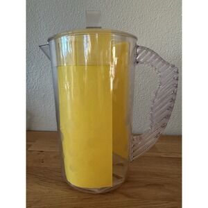 Pampered Chef 2270 Quick Stir Pitcher 2 Qt Quart Retired Polka Dot 2 Lt Clear VN